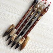 中国北京现场制作胎毛笔实体店全程看着制作专业28年历程